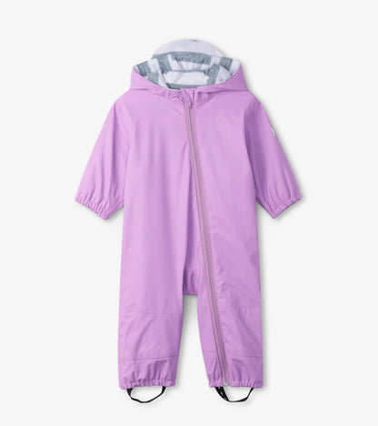 Combinaison de pluie mauve doublée en éponge – Bébé