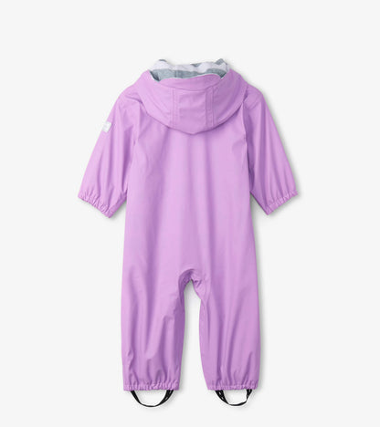 Combinaison de pluie mauve doublée en éponge – Bébé