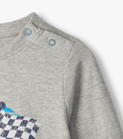 T-shirt à manches longues – Drapeau à damier