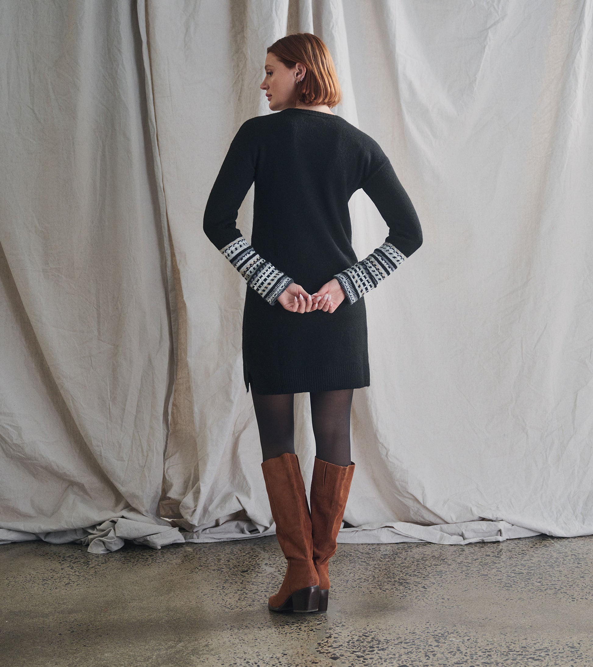 Sadie Sweater Dress - Black Sadie Sweater Dress - Black