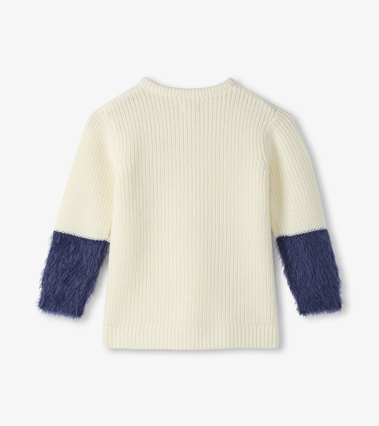 Pull à manches duveteuses – Nœud à paillettes