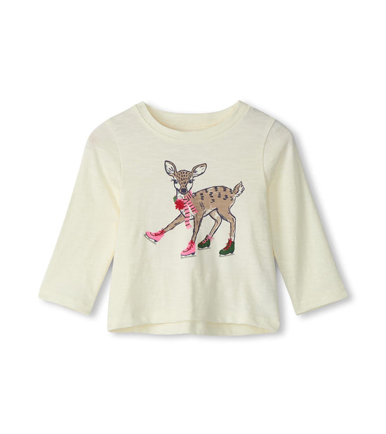 hatley T-shirt à manches longues – Faon en patin