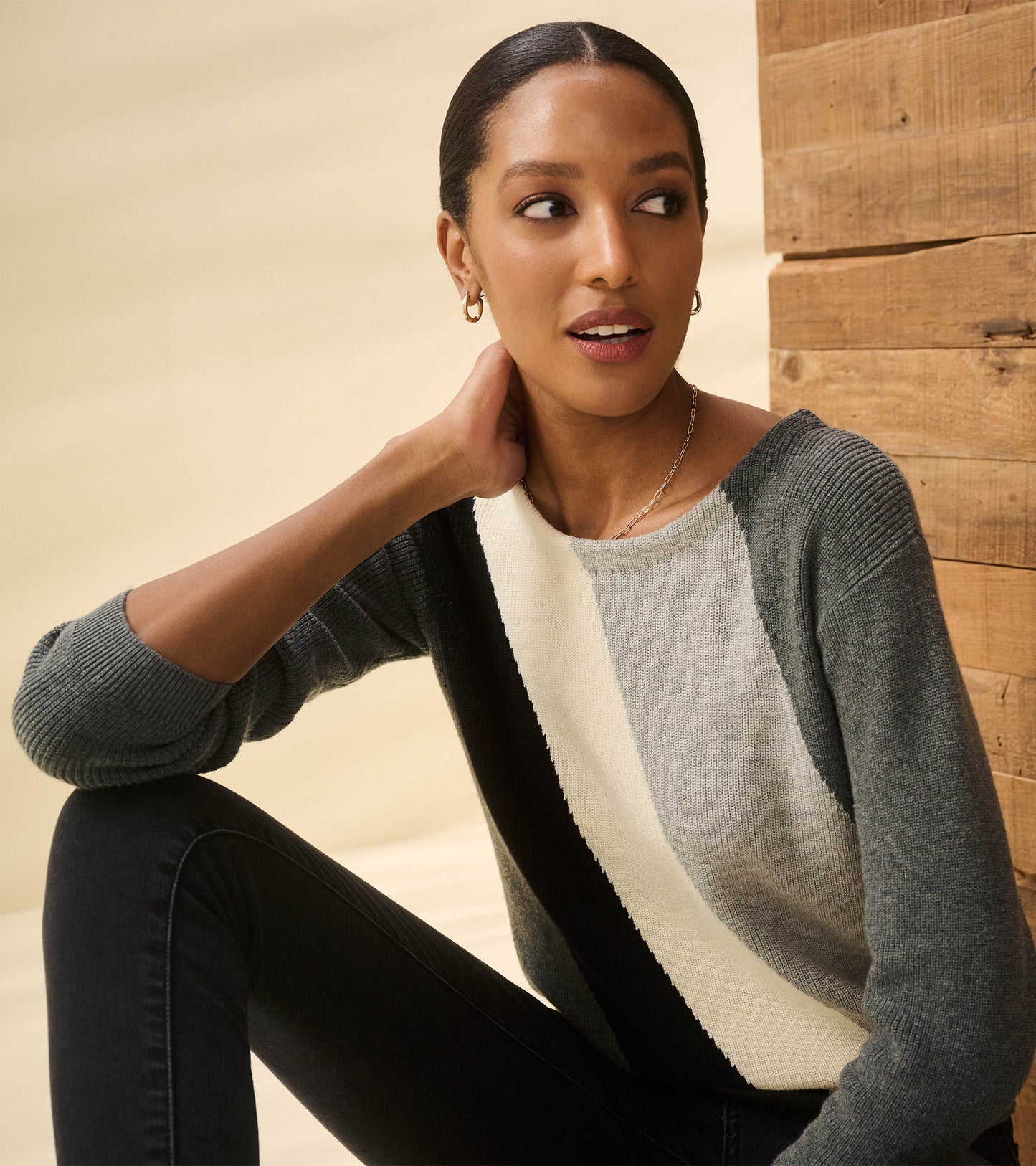 Pull Devon - Rayure diagonale