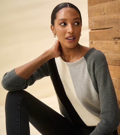Pull Devon - Rayure diagonale