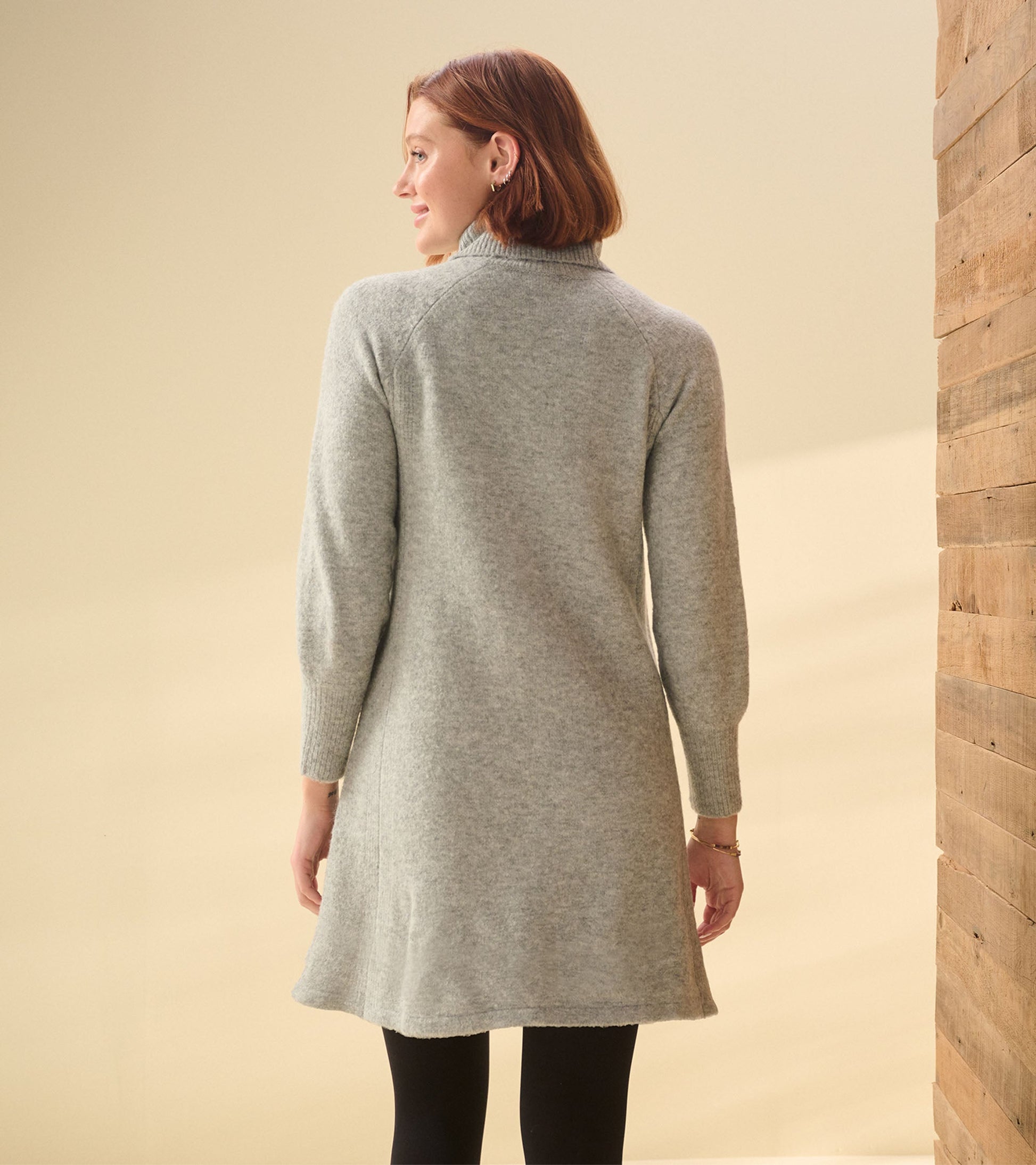 Swing Sweater Dress Grey Heather