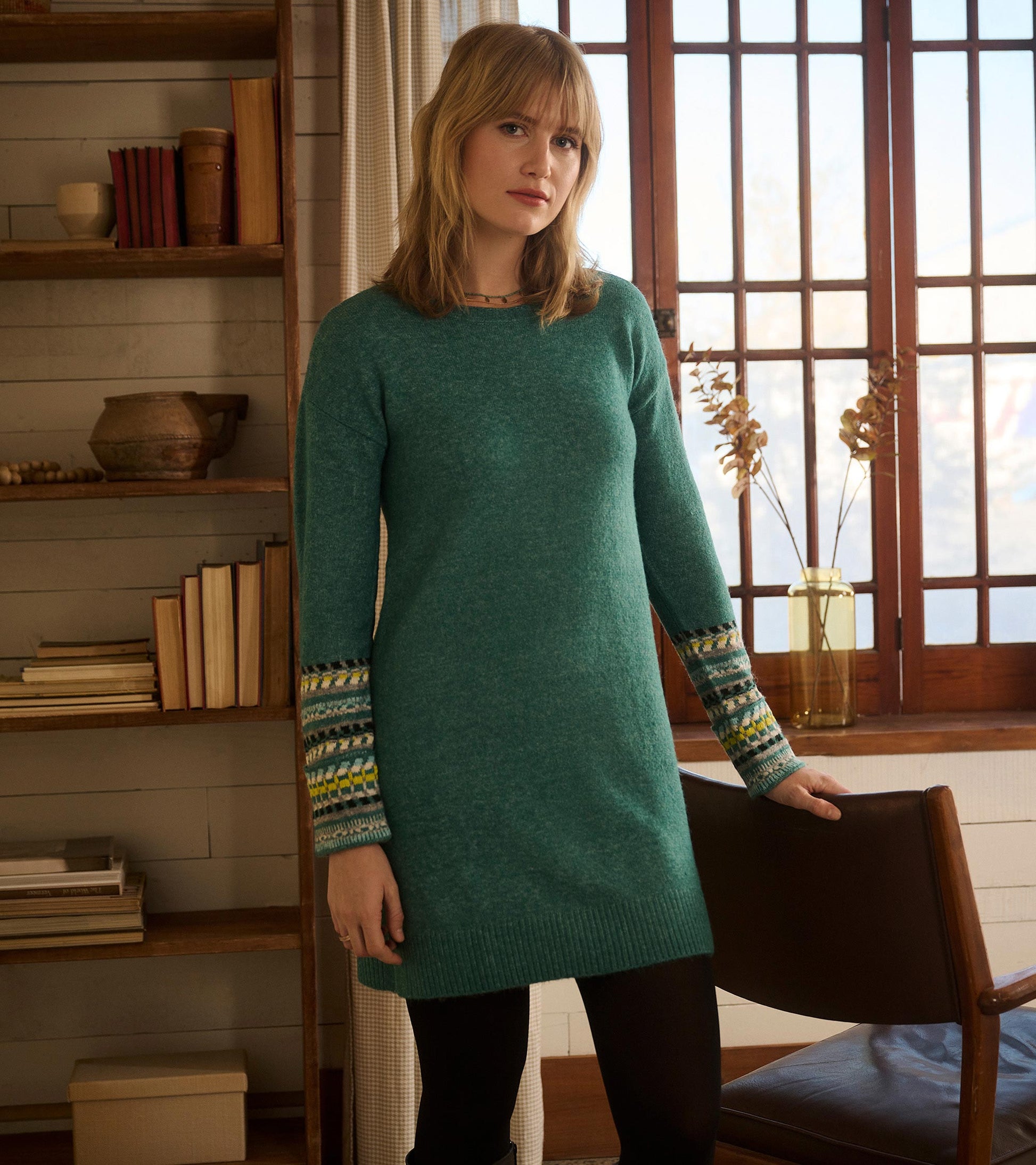 Sadie Sweater Dress - Forest Green Sadie Sweater Dress - Forest Green
