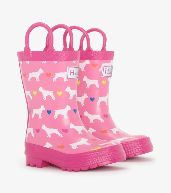 hatley Bottes de pluie à poignées – Bouledogues français