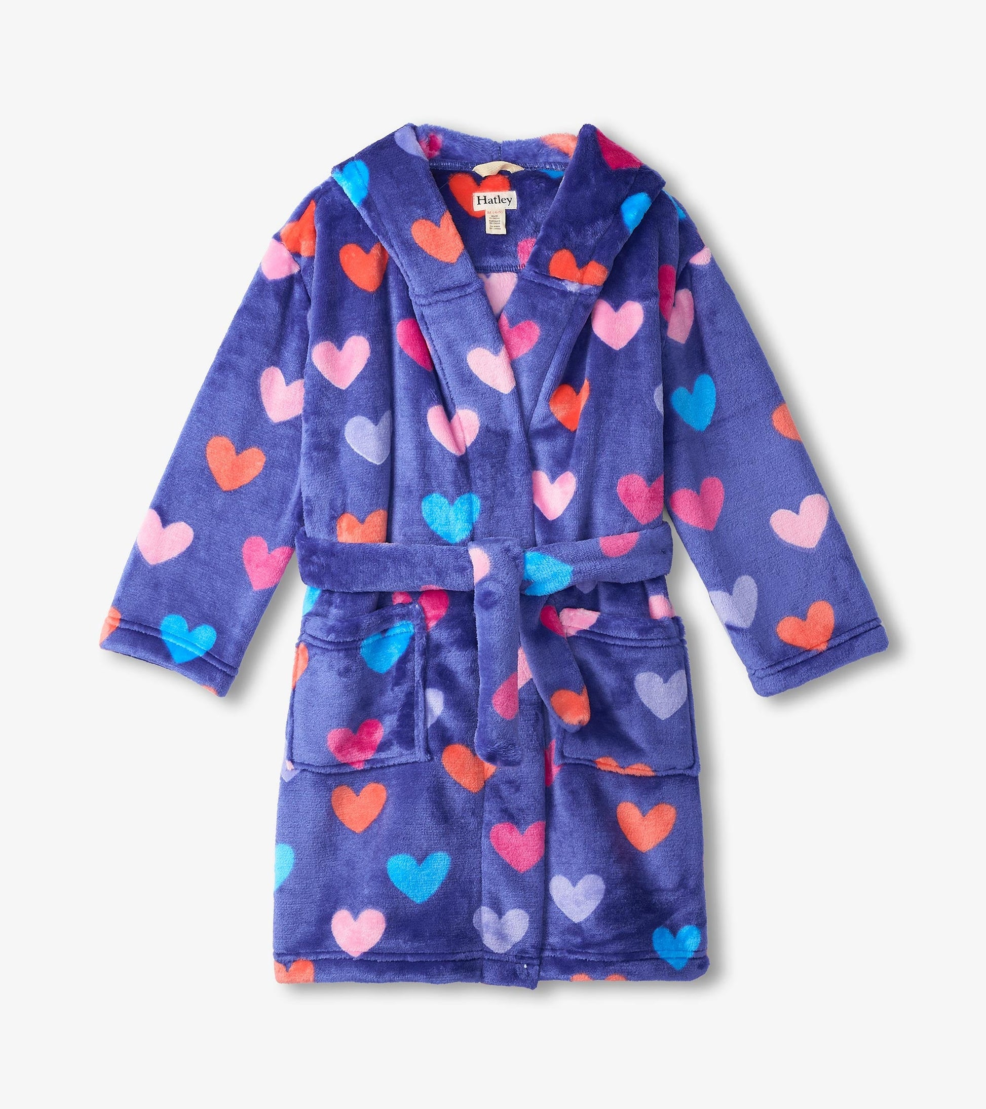 Hatley Fuzzy Fleece Robe - Hearts Hatley Fuzzy Fleece Robe - Hearts