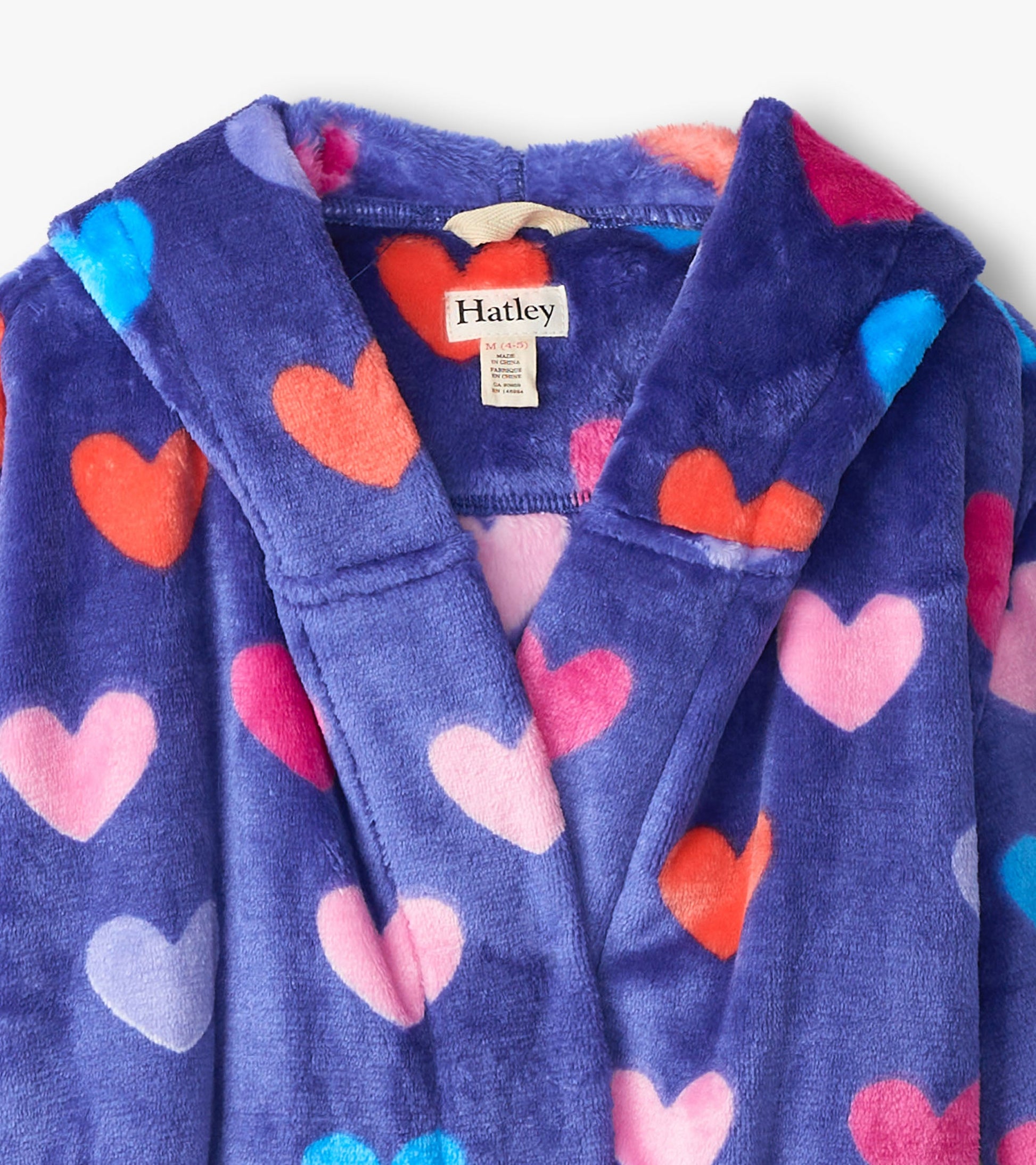 Hatley Fuzzy Fleece Robe - Hearts Hatley Fuzzy Fleece Robe - Hearts