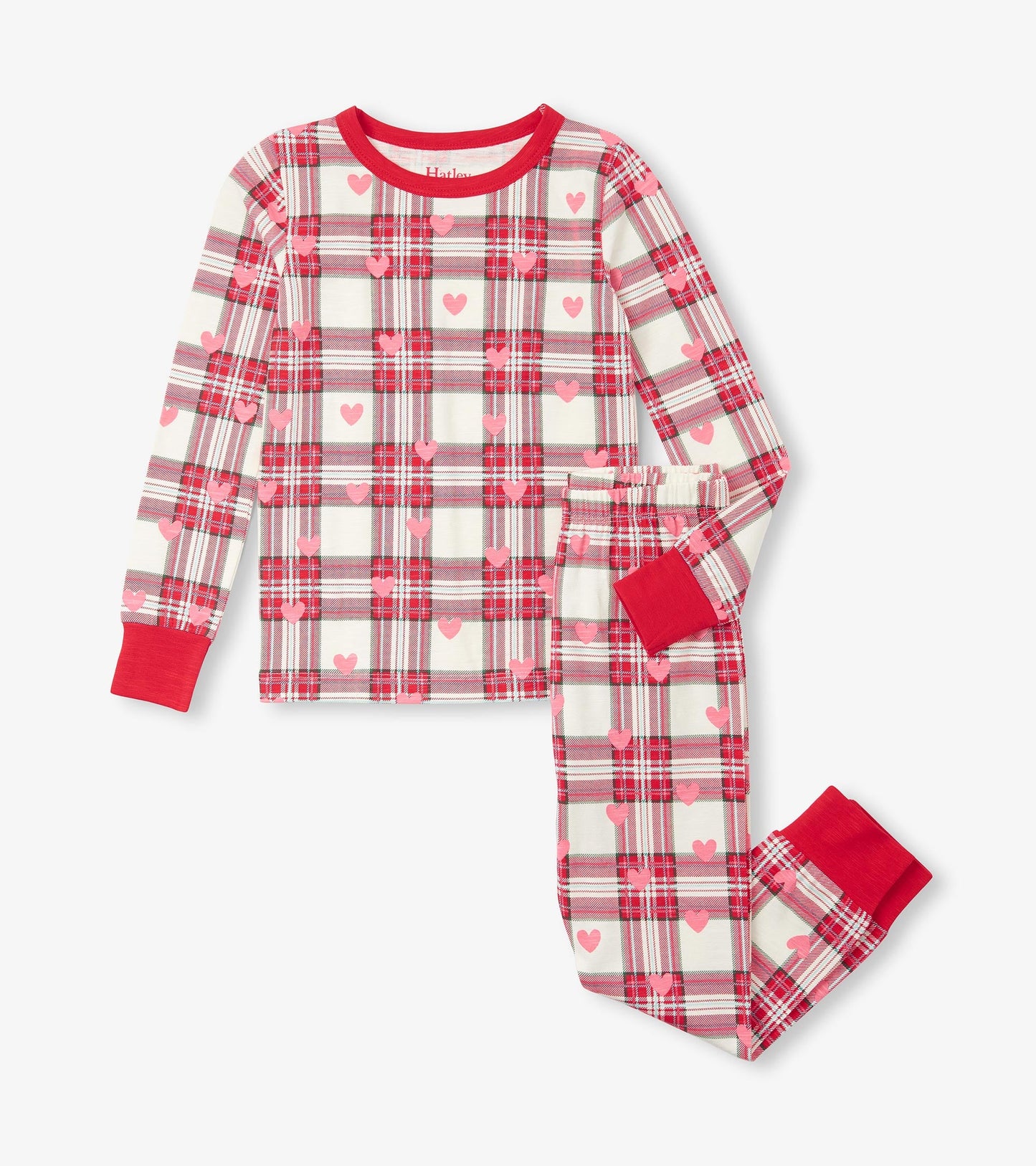 Pyjama – Cœurs sur motif écossais