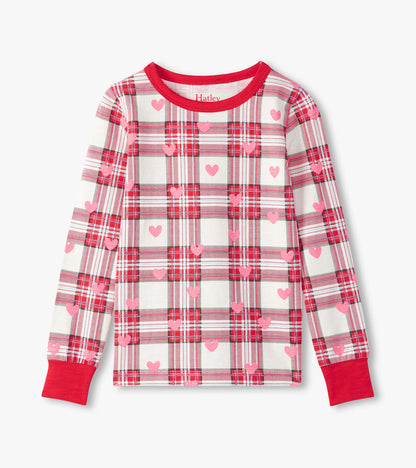 Pyjama – Cœurs sur motif écossais