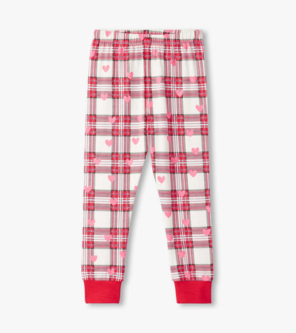 Pyjama – Cœurs sur motif écossais