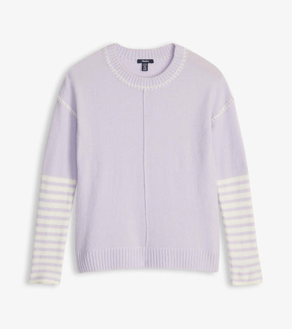 Pull avery – Rayures lilas
