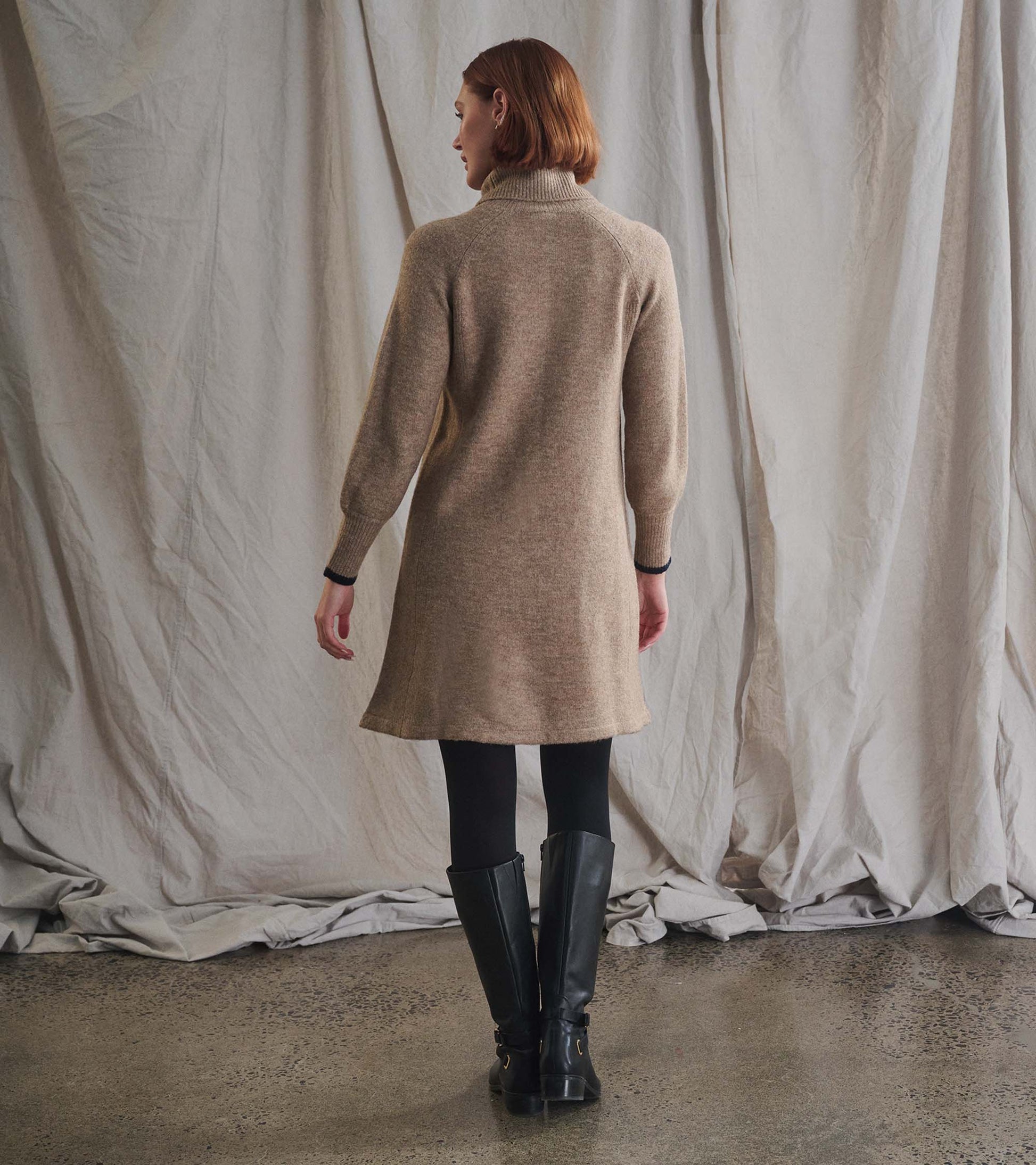 Swing Sweater Dress - Oatmeal Heather Swing Sweater Dress - Oatmeal Heather