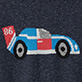 View Baby & Toddler Boys Racecar Crew Neck Sweater - Red, white, and blue race car with number 86 on a dark textured background