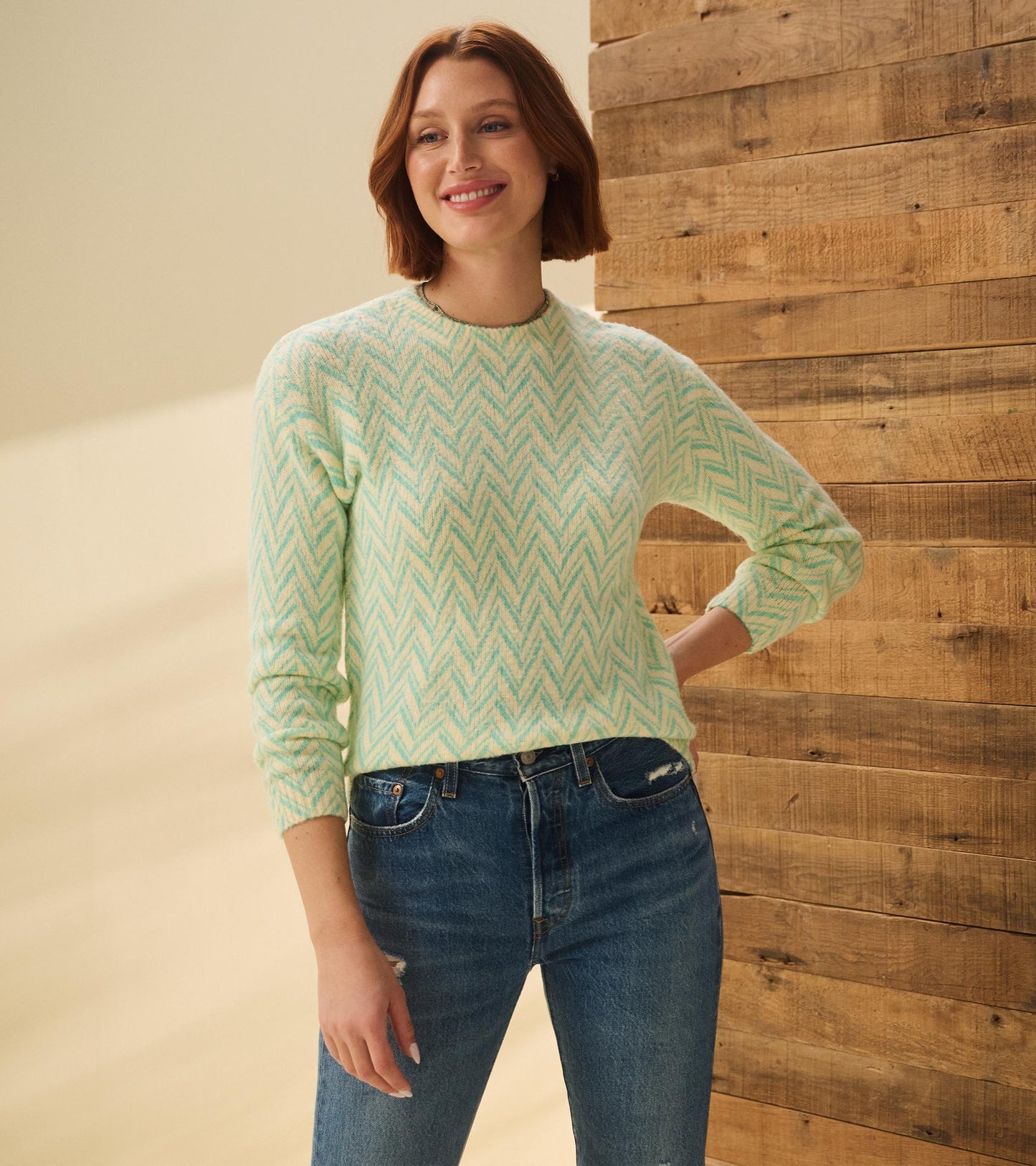 Pull Ella – Chevrons peints
