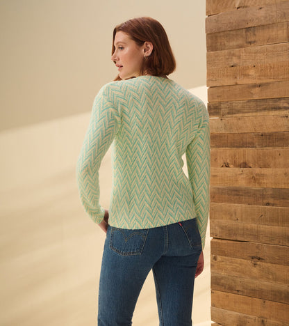 Pull Ella – Chevrons peints