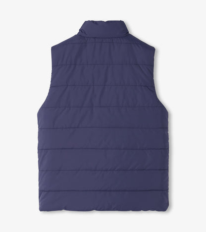 Veste sans manches matelassée réversible – Fossiles de dinosaure