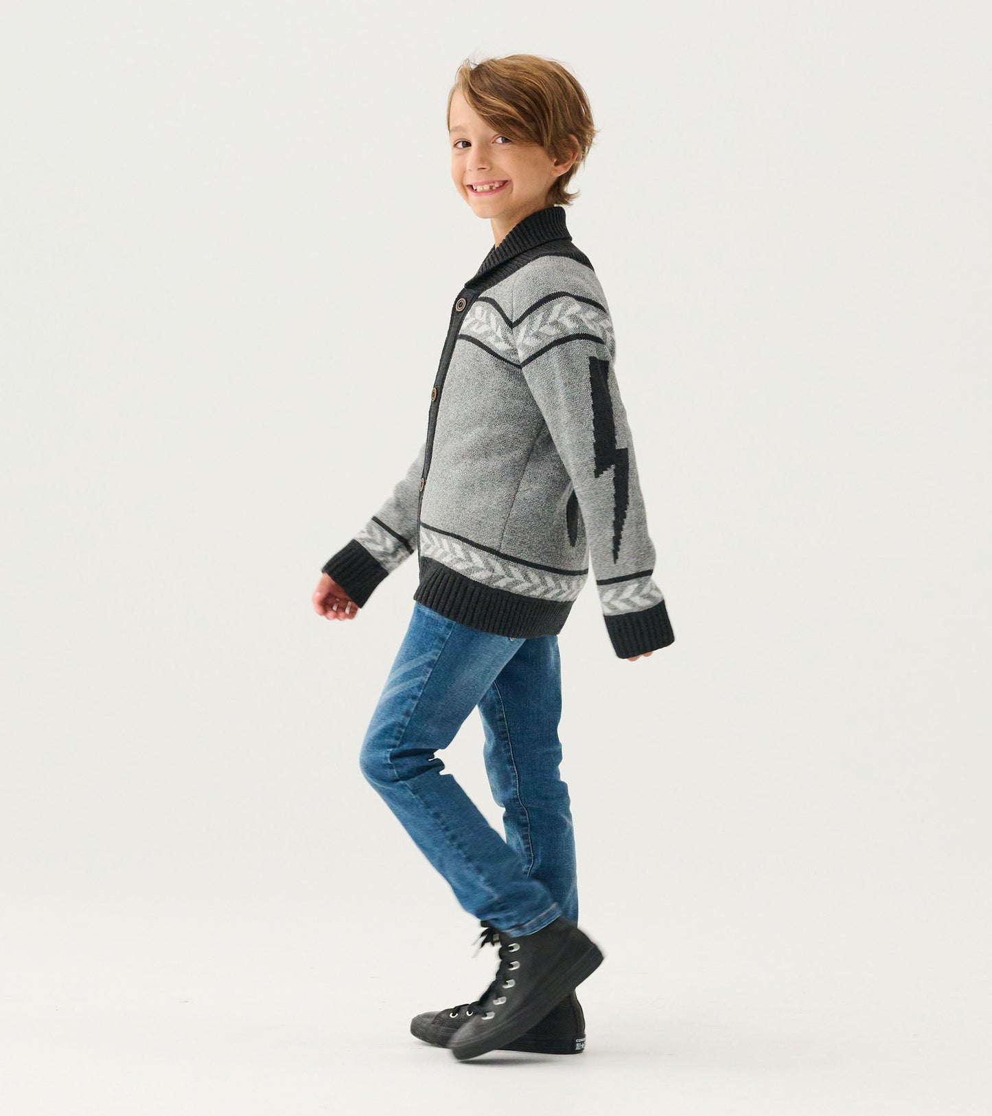 Cardigan à col châle – Rock n’Roll