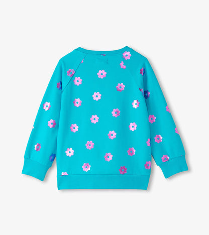 Pull à bordure brute – Fleurs