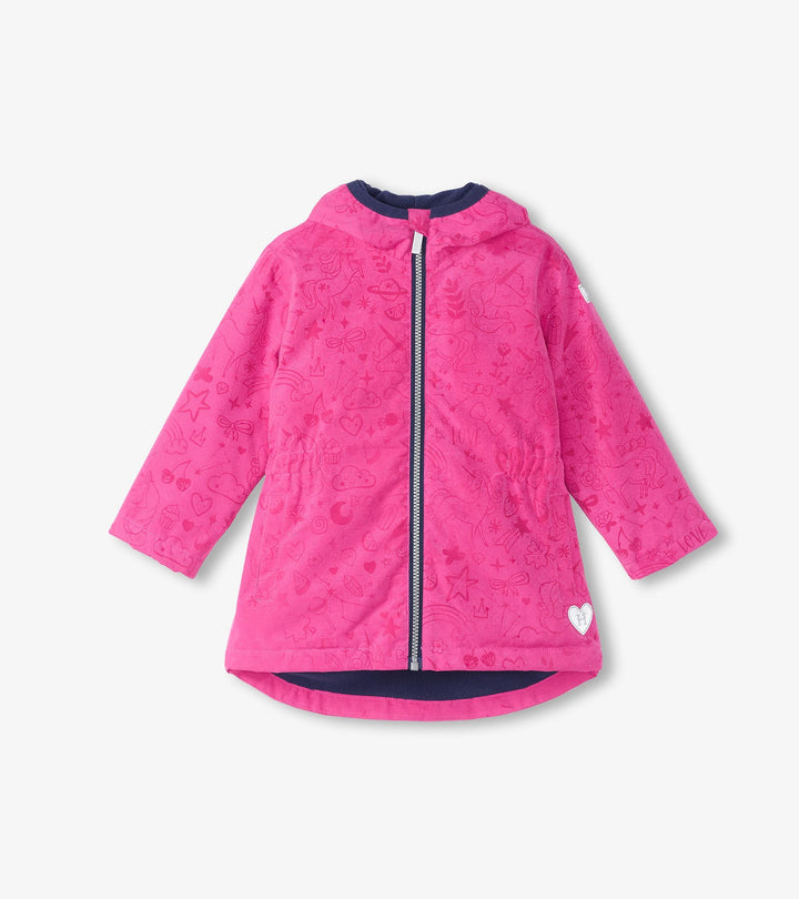 Hatley Summer Berries Girls Waterproof Rain Coat
