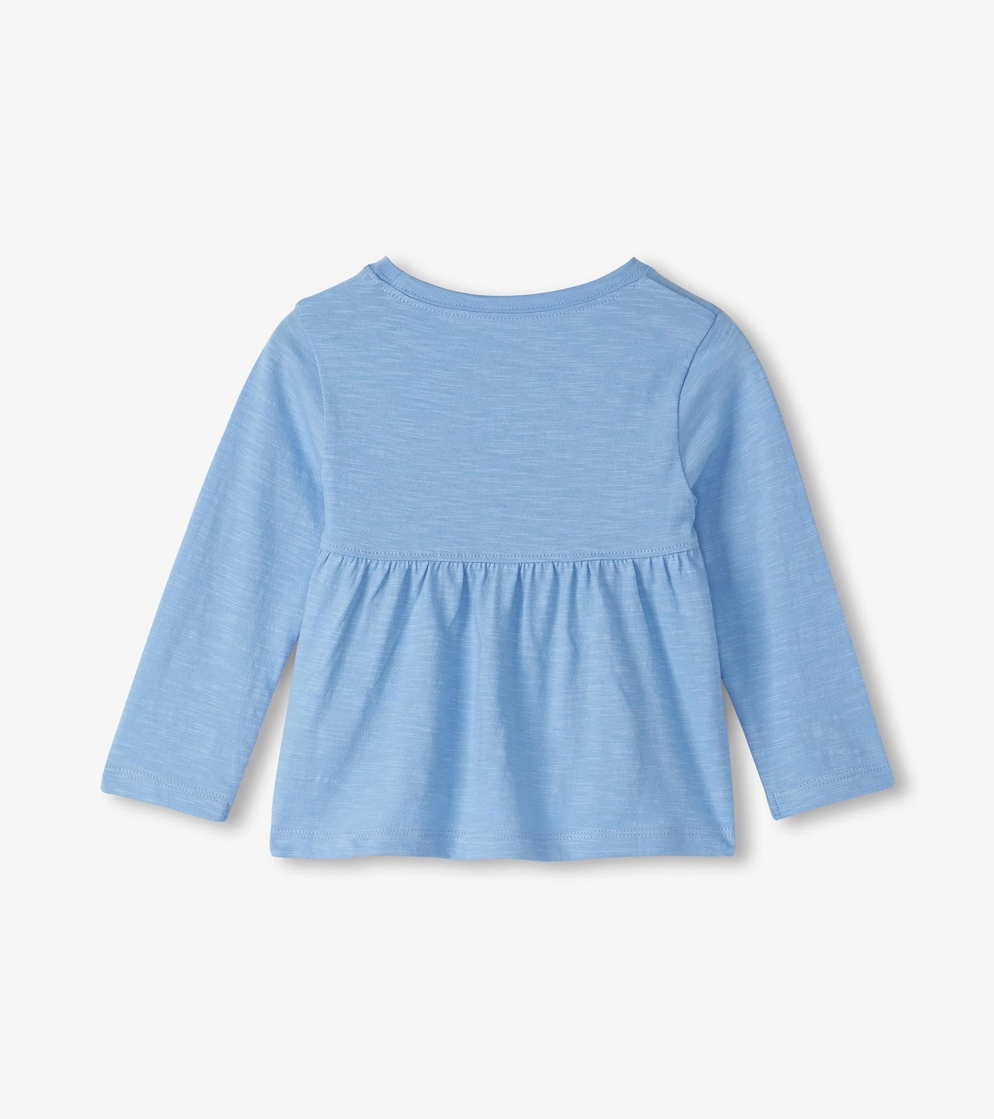 T-shirt froncé au dos – Grand cœur groovy