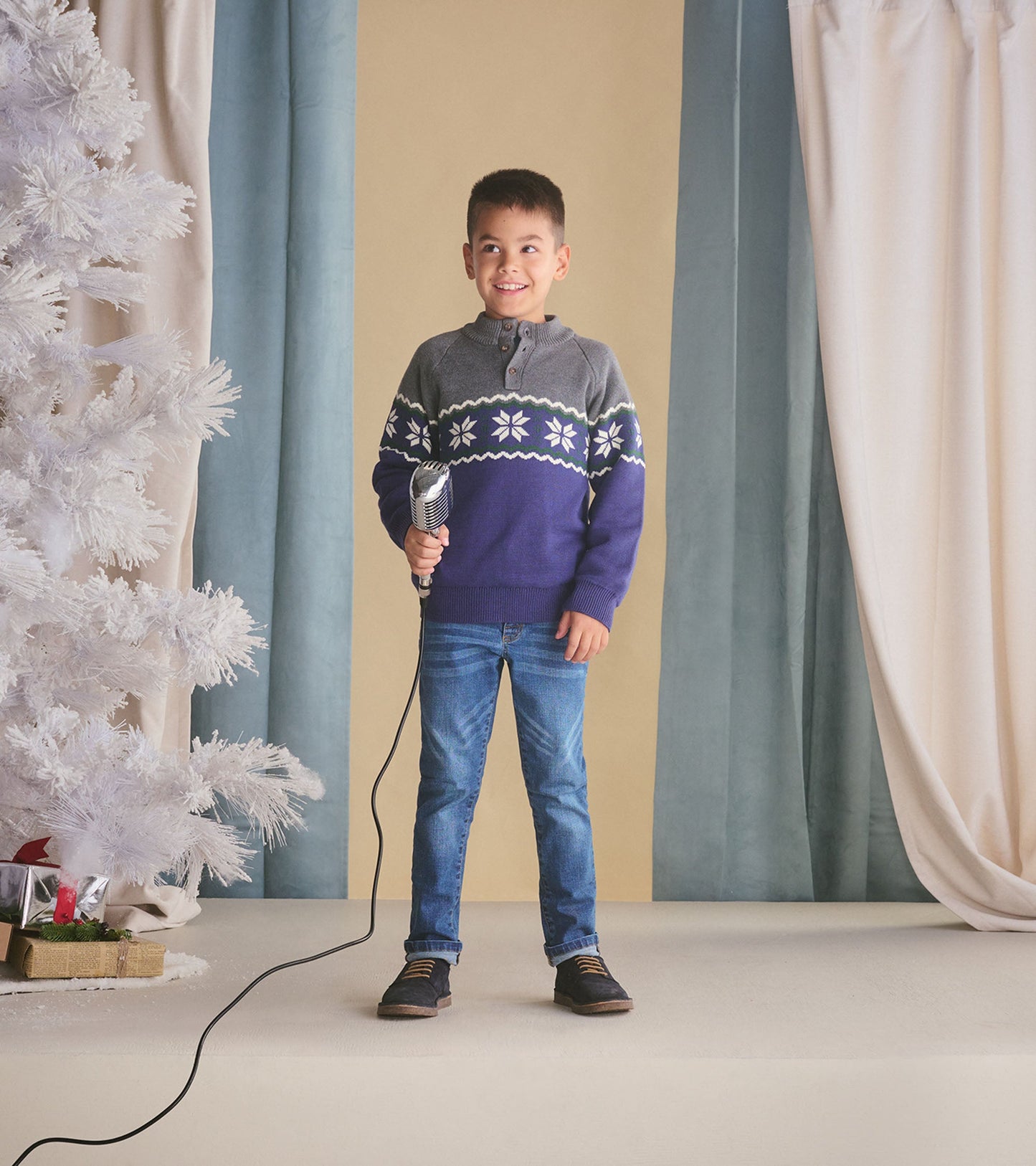 Pull à col montant – Tricot hivernal