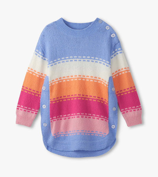 Girls Bold Stitch Chunky Sweater Tunic