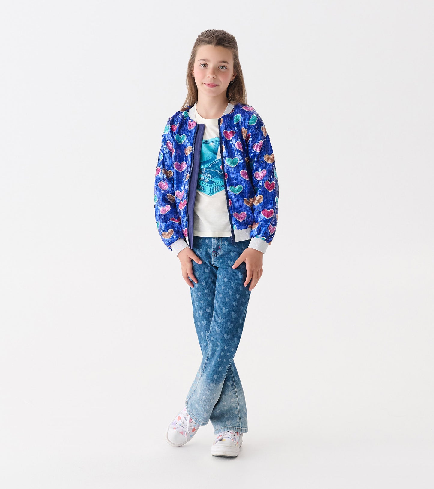 Blouson de style aviateur paillettes – Explosion d’amour