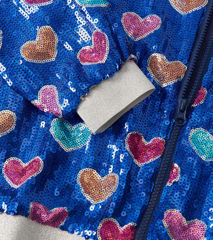 Blouson de style aviateur paillettes – Explosion d’amour