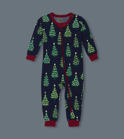 Baby Boys Bottle Brush Trees Glow in the Dark Cotton Sleeper