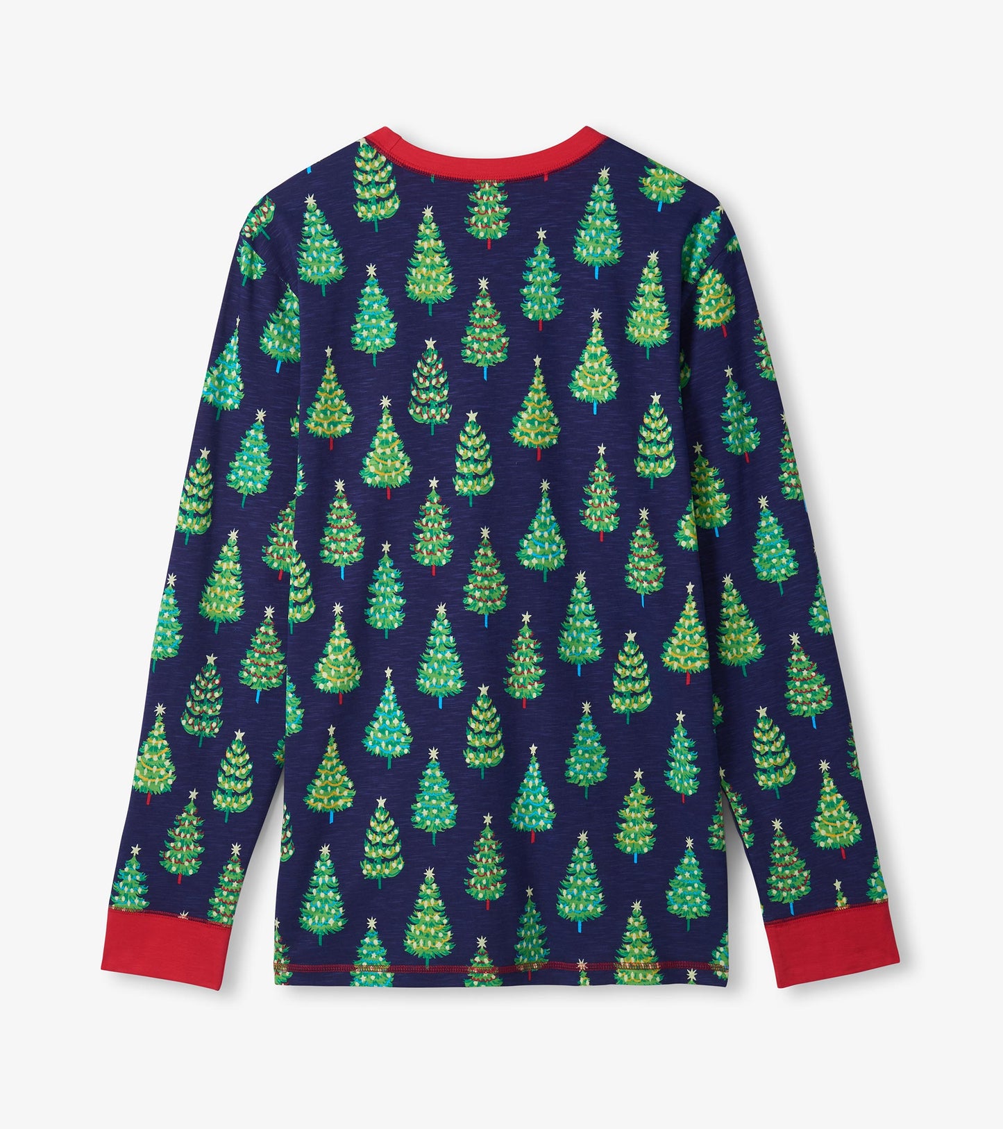 Men's Bottle Brush Trees Cotton Pajama Set