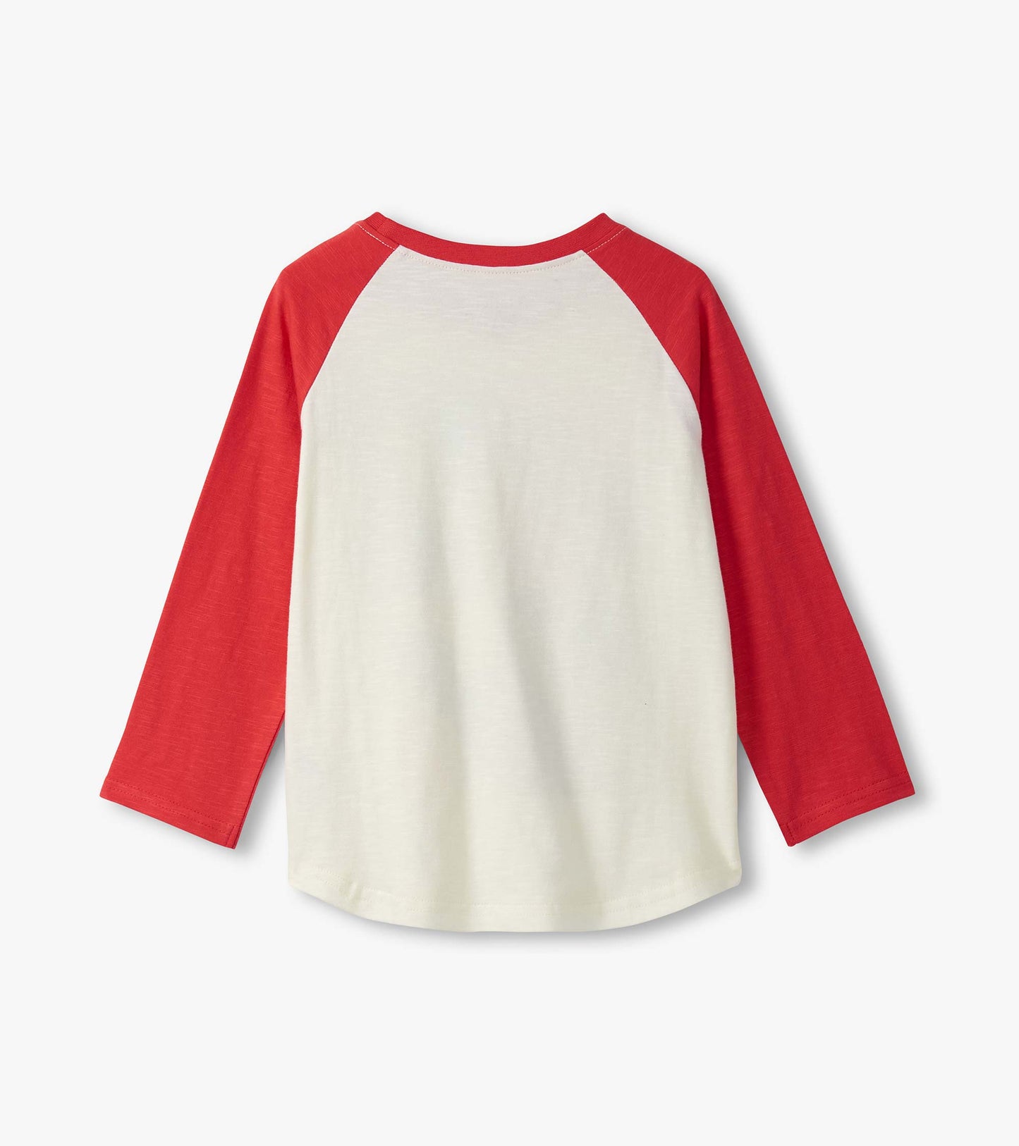 T-shirt à manches longues raglan pour garçon – Carreaux de dinosaure
