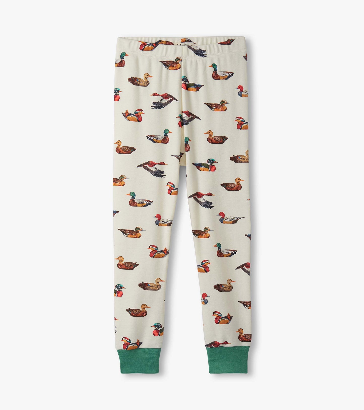 Pyjama en coton pour garçon – Leurres de canard sur fond crème