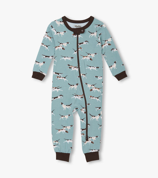 Baby Boys Hunting Dogs Bamboo Sleeper