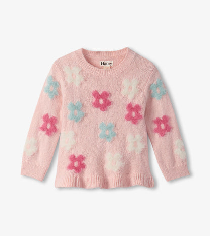 Baby & Toddler Girls English Rose Flowers Pretty Sweater