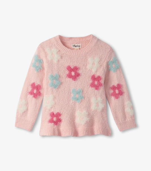 Baby & Toddler Girls English Rose Flowers Pretty Sweater