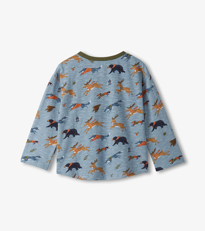 Ensemble de t-shirt et de pantalon – Animaux des bois