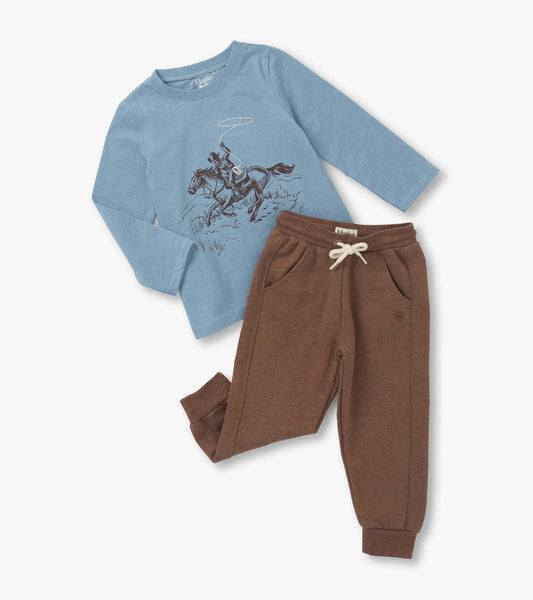 Ensemble de t-shirt à imprimé et jogging – Ranch
