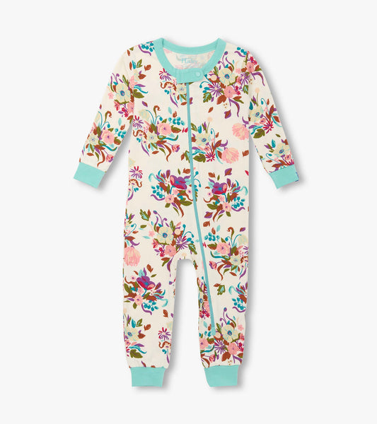 Baby Girls Fall Floral Bamboo Sleeper