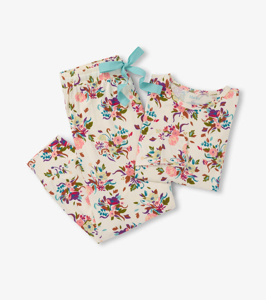 Women's Fall Floral Bamboo Pajama Set