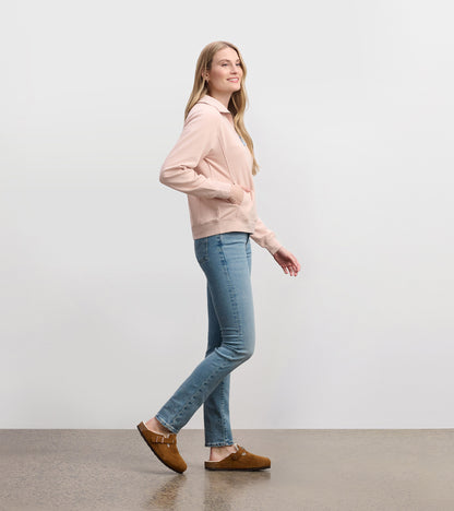 Mock Neck Pullover - Pink