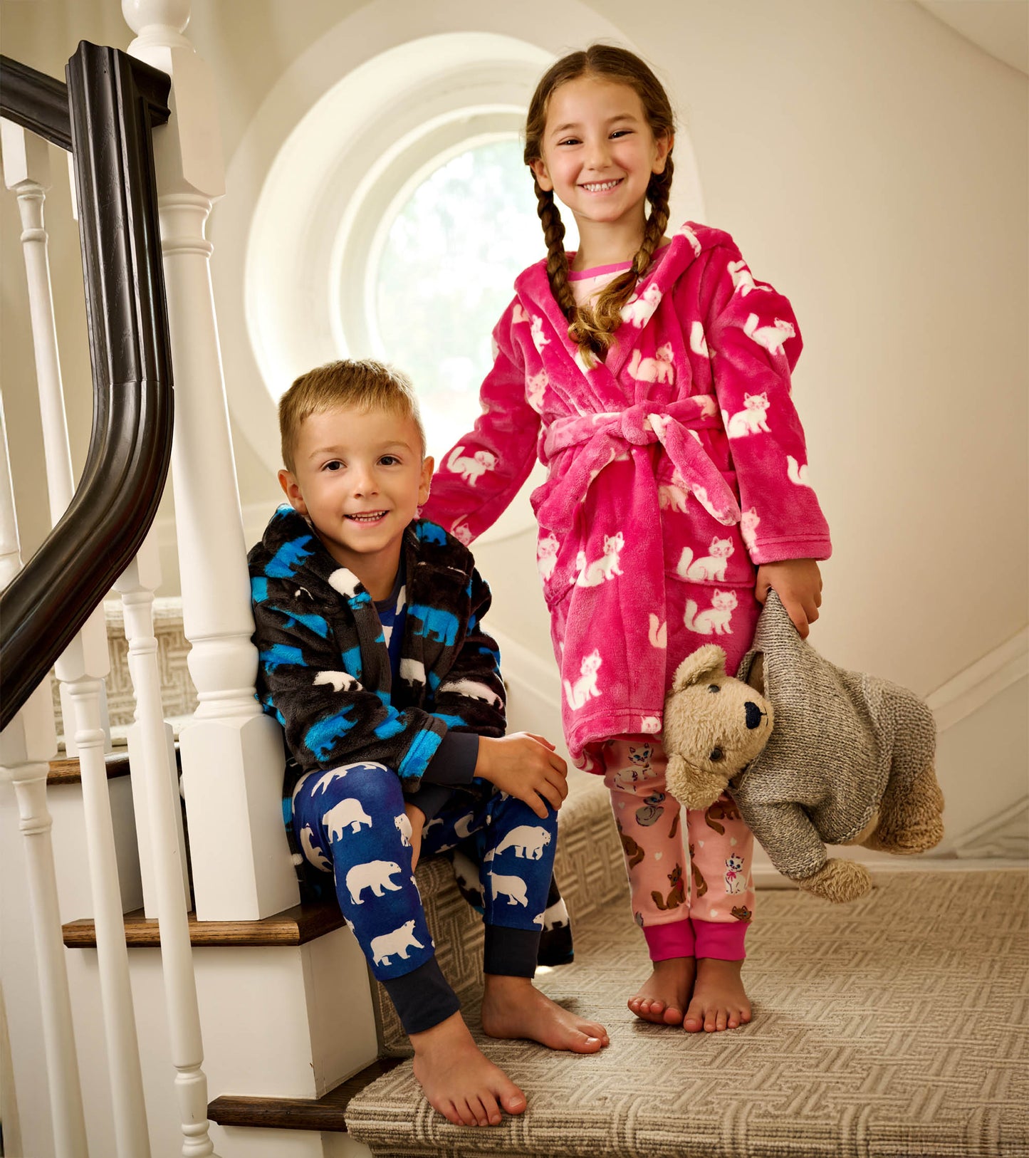 Peignoir en molleton duveteux – Petits chatons