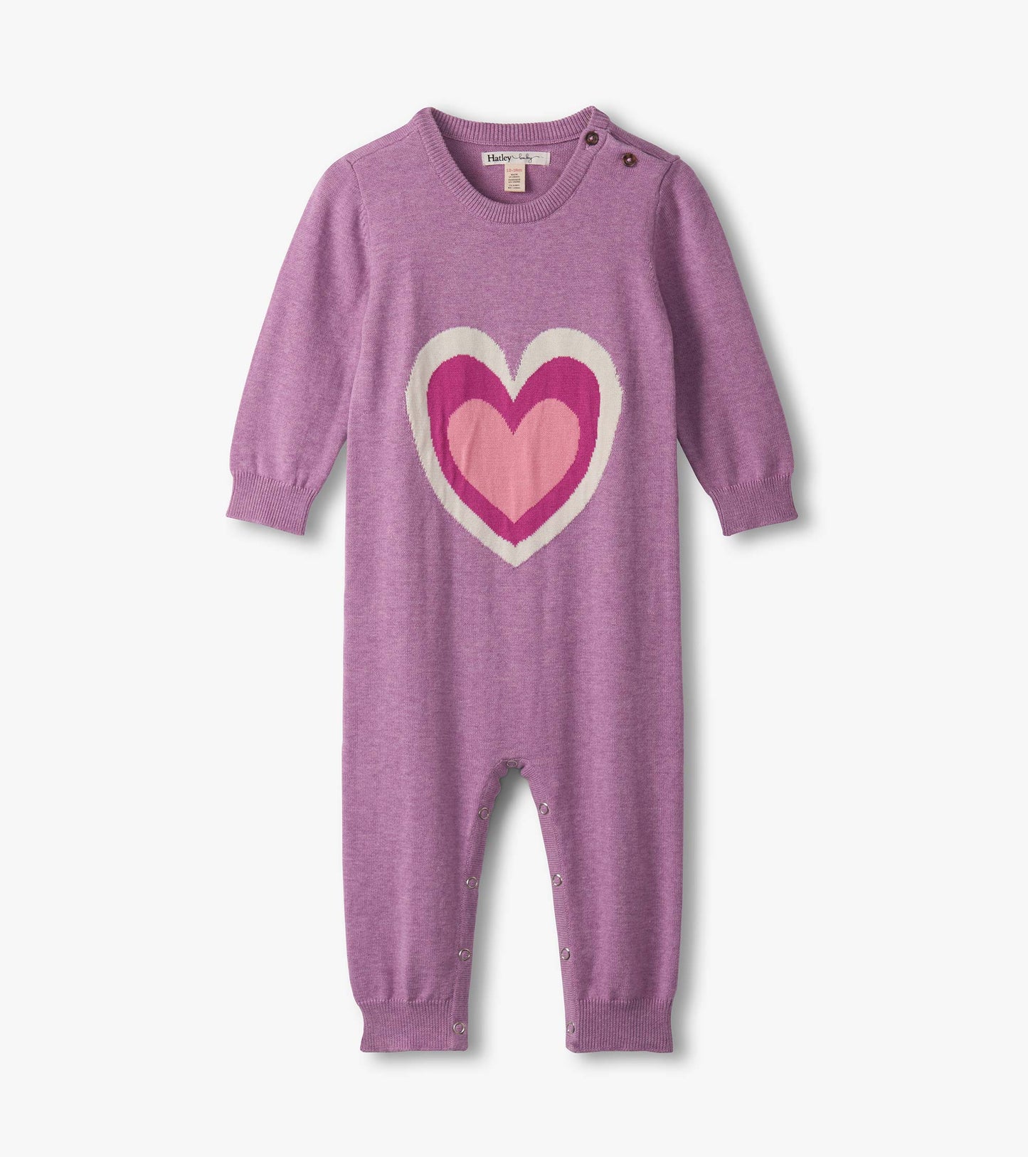 Baby Girls Hearts Sweater Romper