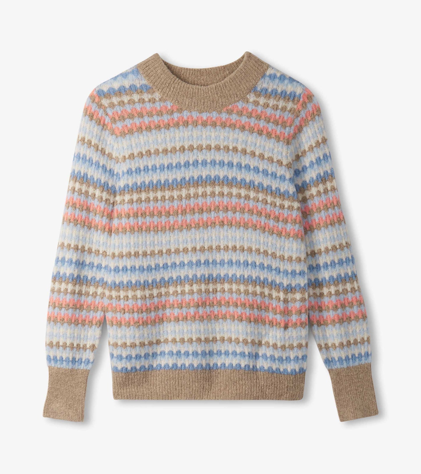 Pull tout-aller pour femme – Rayures de bulles