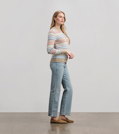 Pull tout-aller pour femme – Rayures de bulles