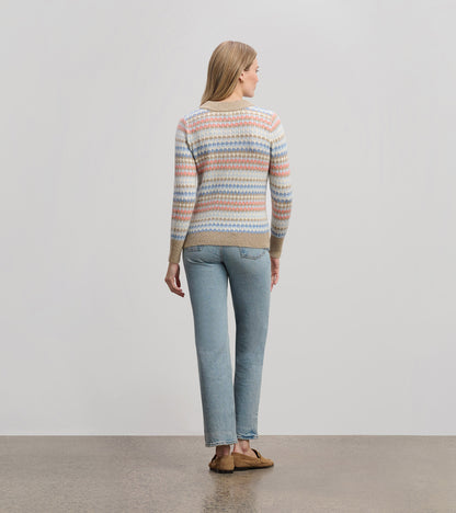 Pull tout-aller pour femme – Rayures de bulles