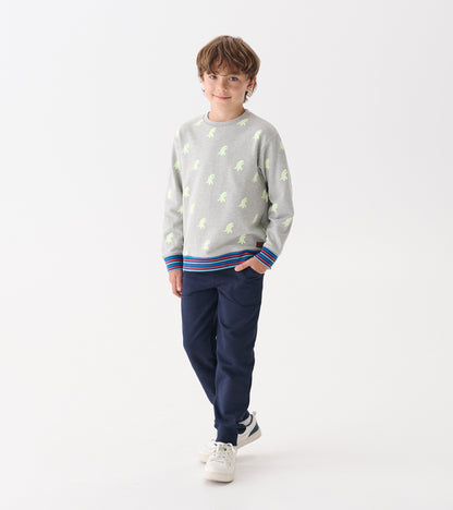 Jogging en tissu polaire pour garçon – Bleu patriote