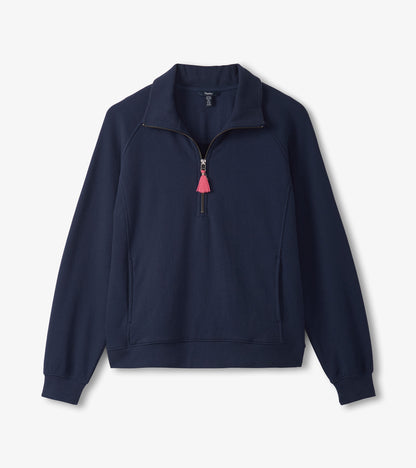 Mock Neck Pullover - Patriot Blue