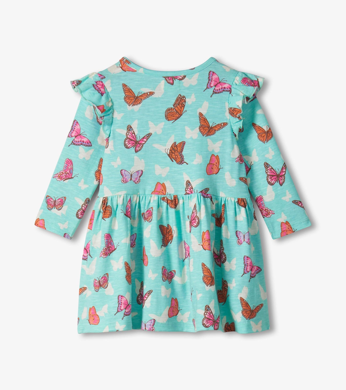 Robe à volants et son legging – Papillons et rayures